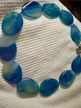 Turqiose and Deep Blue Murano Necklace.  - Elegant Women's Jewelry